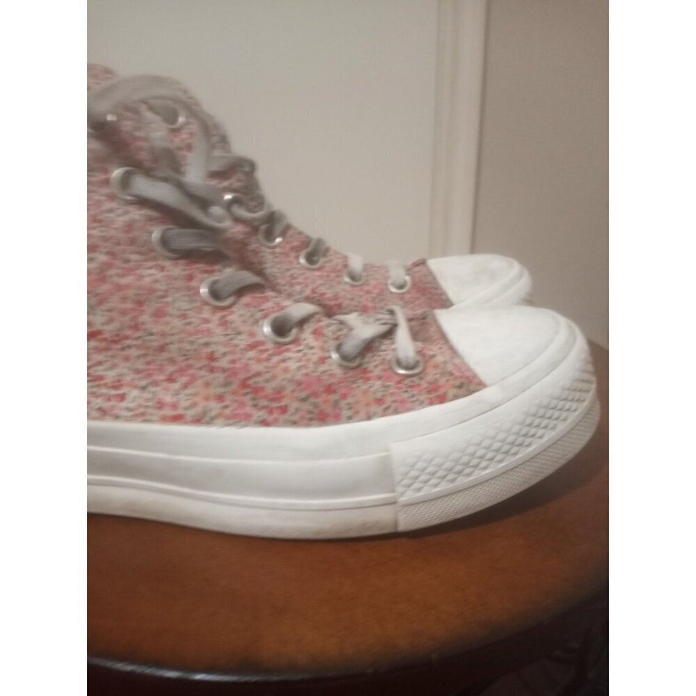 Converse All Star Lift Platform Trainers Womens Size 7 Ditsy Floral Shoes - Picture 8 of 16
